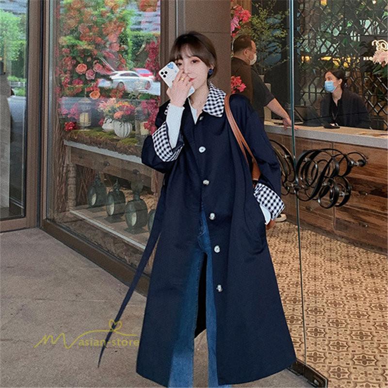 ロングコート レディース コート アウター チェスターコート 無地 ポケット付き 綺麗め 冬 ビジネスコート スリム 細身 着痩せ お洒落 上品 大人 体型カバー Yhyfs アジアンストア 通販 Yahoo ショッピング