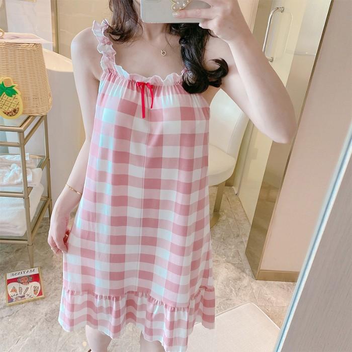 ルームウェア ワンピース レディース パジャマ ネグリジェ 部屋着 寝間着 ナイトウェア 春夏 M L Xl Xxl ゆったり 可愛い 寝巻き アイマスク付き パッド付き Yhysy アジアンストア 通販 Yahoo ショッピング