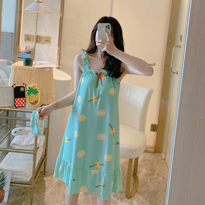 ルームウェア ワンピース レディース パジャマ ネグリジェ 部屋着 寝間着 ナイトウェア 春夏 M L Xl Xxl ゆったり 可愛い 寝巻き アイマスク付き パッド付き Yhysy アジアンストア 通販 Yahoo ショッピング