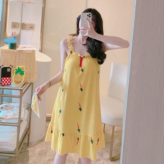 ルームウェア ワンピース レディース パジャマ ネグリジェ 部屋着 寝間着 ナイトウェア 春夏 M L Xl Xxl ゆったり 可愛い 寝巻き アイマスク付き パッド付き Yhysy アジアンストア 通販 Yahoo ショッピング