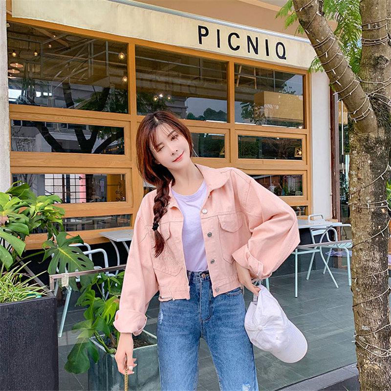 レディーストップス デニムジャケット ショート丈ジャケット カジュアルジャケット レディースジャケット 長袖 デニムコート 通勤通学 レディースファッション Yjdd アジアンストア 通販 Yahoo ショッピング