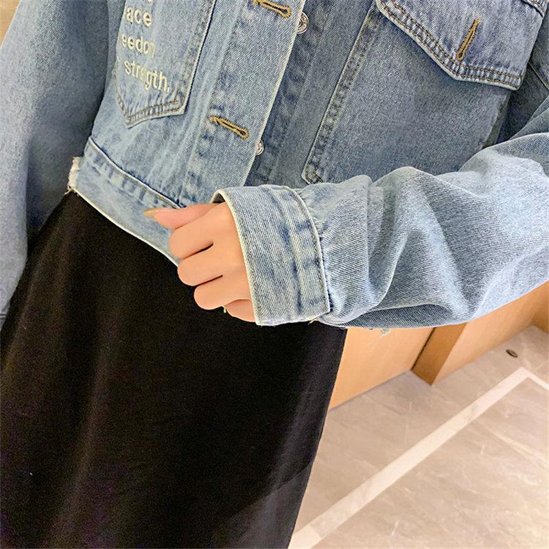 レディーストップス デニムジャケット ショート丈ジャケット カジュアルジャケット レディースジャケット 長袖 デニムコート 通勤通学 レディースファッション Yjdd アジアンストア 通販 Yahoo ショッピング