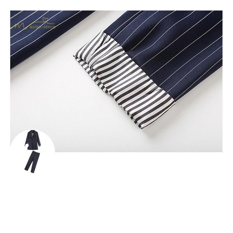 セットアップ レディース スーツセット ストライプ柄 長袖 テーラードジャケット ロングパンツ ビジネス 通勤ol リクルート 制服 就活 事務服 二次会 お呼ばれ Yldrh アジアンストア 通販 Yahoo ショッピング
