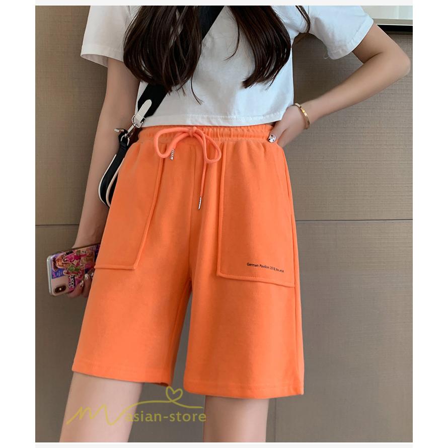 ショートパンツ レディース 夏物 着回し ハイウエスト スポーツ 運動パンツ 5分丈 サマー風 着痩せ 夏新作 おしゃれ コーデ ゆったり ワイドパンツ ボトムス 夏 Yliuru アジアンストア 通販 Yahoo ショッピング