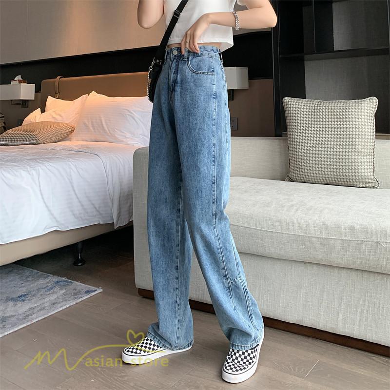 パンツ デニム ジーンズ ロング丈 着痩せ レディース 夏新作 ハイウエスト ワイドパンツ ゆったり おしゃれ 着回し 9分丈 長め 夏コーデ 大きいサイズ 日常感 Yliuru アジアンストア 通販 Yahoo ショッピング