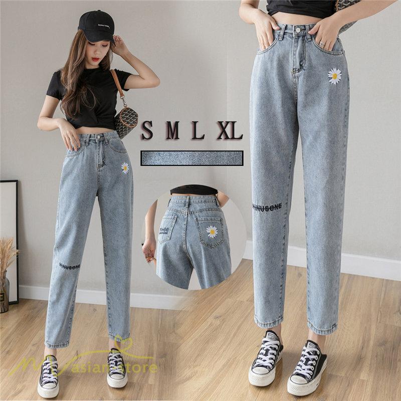 デニムパンツ ロングパンツ アンクルパンツ ストレートパンツ カジュアルパンツ ハイウエスト レディースファッション ジーンズ ジーパン 通勤通学 夏 Ymkd アジアンストア 通販 Yahoo ショッピング