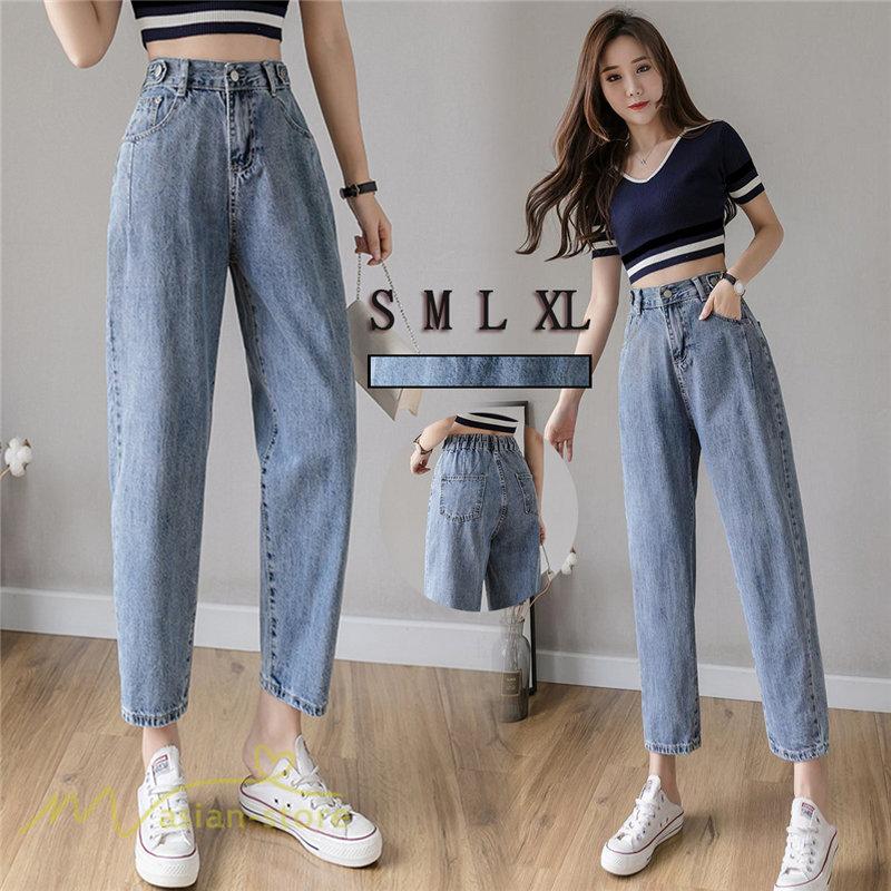 デニムパンツ ロングパンツ アンクルパンツ ストレートパンツ カジュアルパンツ ハイウエスト レディースファッション ジーンズ ジーパン 通勤通学 夏 Ymkd アジアンストア 通販 Yahoo ショッピング