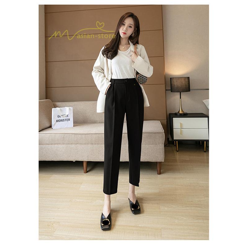 パンツ スラックス レディース 仕事 通勤 ストレッチパンツ ボトムス レディースパンツ ズボン ビジネス フォーマル リクルート 就活 Ol ハイウェスト 韓国 21 Ynbbsp アジアンストア 通販 Yahoo ショッピング