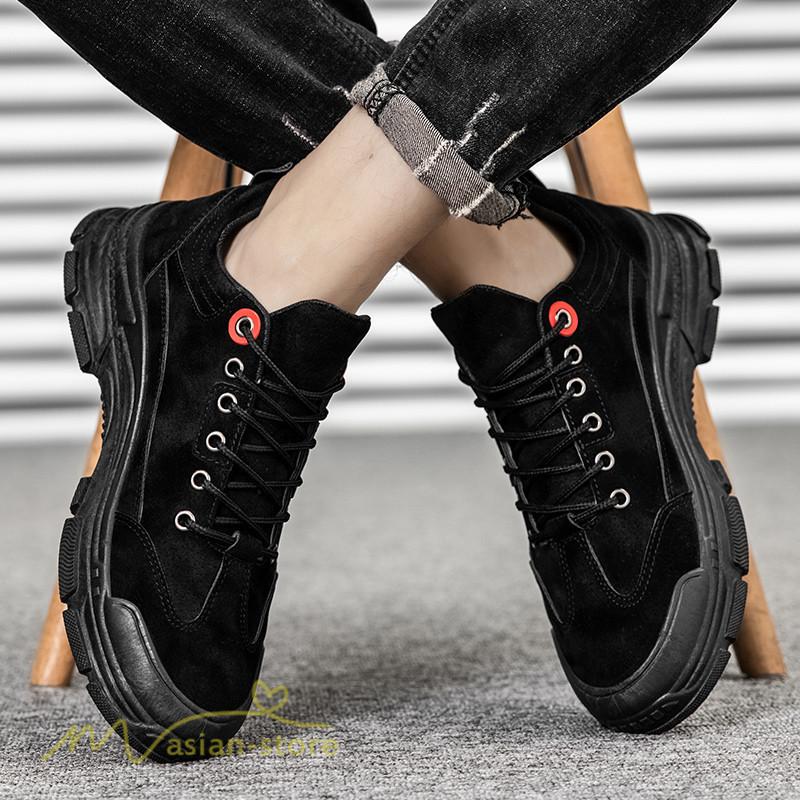 メンズ靴 スニーカー コンフォートシューズ 革シューズ カジュアル メンズシューズ レースアップシューズ スエード ウォキング お出かけ ストリート系 Pu革 Ynsxz061 アジアンストア 通販 Yahoo ショッピング