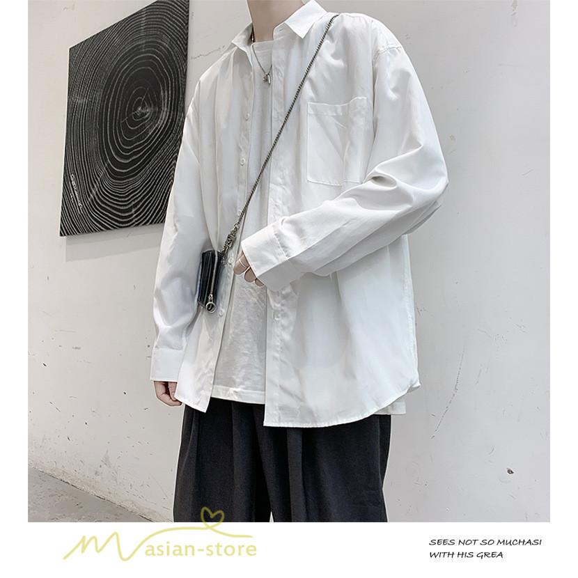 ライトアウター 秋 長袖シャツ トップス シャツジャケット 開襟シャツ ポケット シンプル 着こなし メンズシャツ カジュアル シャツ 着痩せ おしゃれ ゆったり Ynzcs アジアンストア 通販 Yahoo ショッピング