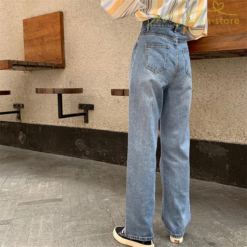 デニムパンツ ワイドパンツ ハイウエスト ストレートパンツ デイリーコーデ ジーンズ ジーパン シンプルデザイン マキシ丈パンツ 新制作 秋 コーデ Yone アジアンストア 通販 Yahoo ショッピング