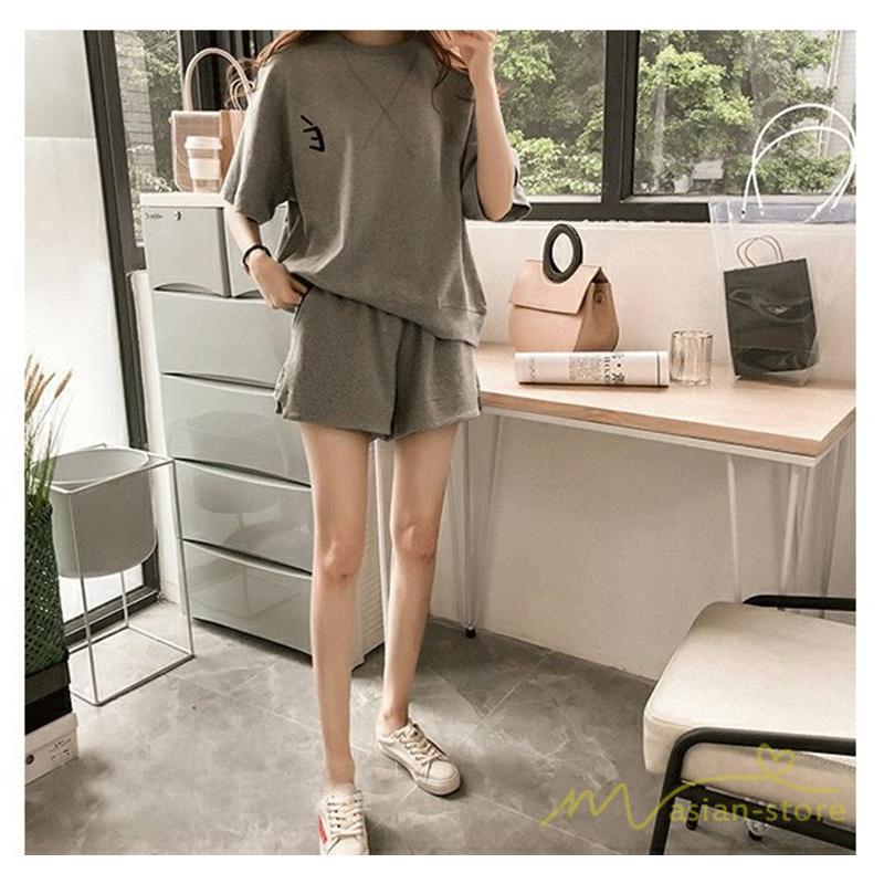 パジャマ レディース 綿 2点セット Uネック ルームウェア ダブルガーゼ 半袖 2重ガーゼ ナイトウェア ショートパンツ ハーフパンツ セットアップ