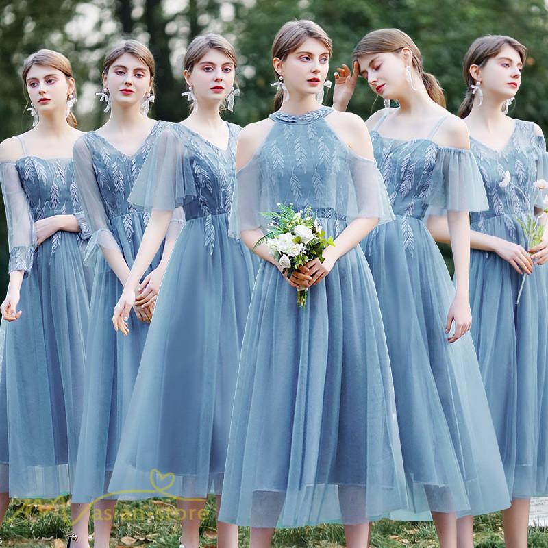 パーティードレス 10代 代 30代40代 ワンピース おしゃれ フォーマル お呼ばれ 膝下丈 結婚式 きれいめ 着痩せ 二次会 ファッション チュール お出かけ 人気 Ypllf186 アジアンストア 通販 Yahoo ショッピング