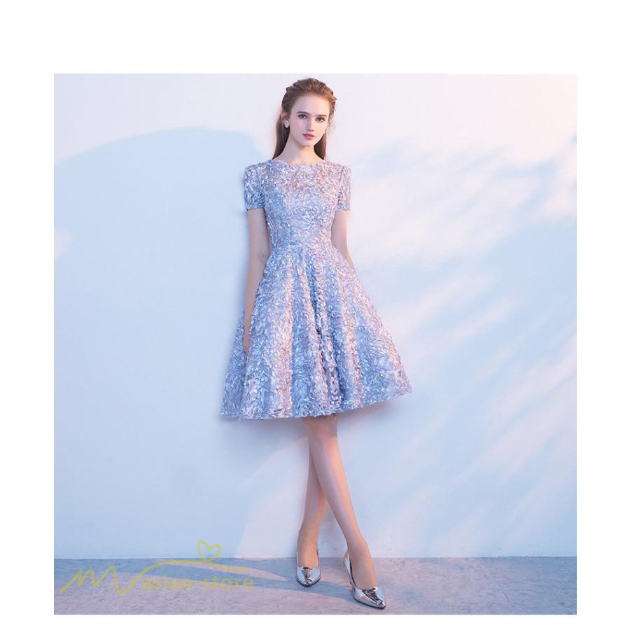 ドレス 結婚式 ワンピース フォーマルワンピース パーティードレス きれいめ 着痩せ 膝上丈 ラウンドネック 人気 お呼ばれ 服装 フォーマルドレス ファッション Ypllf192 アジアンストア 通販 Yahoo ショッピング