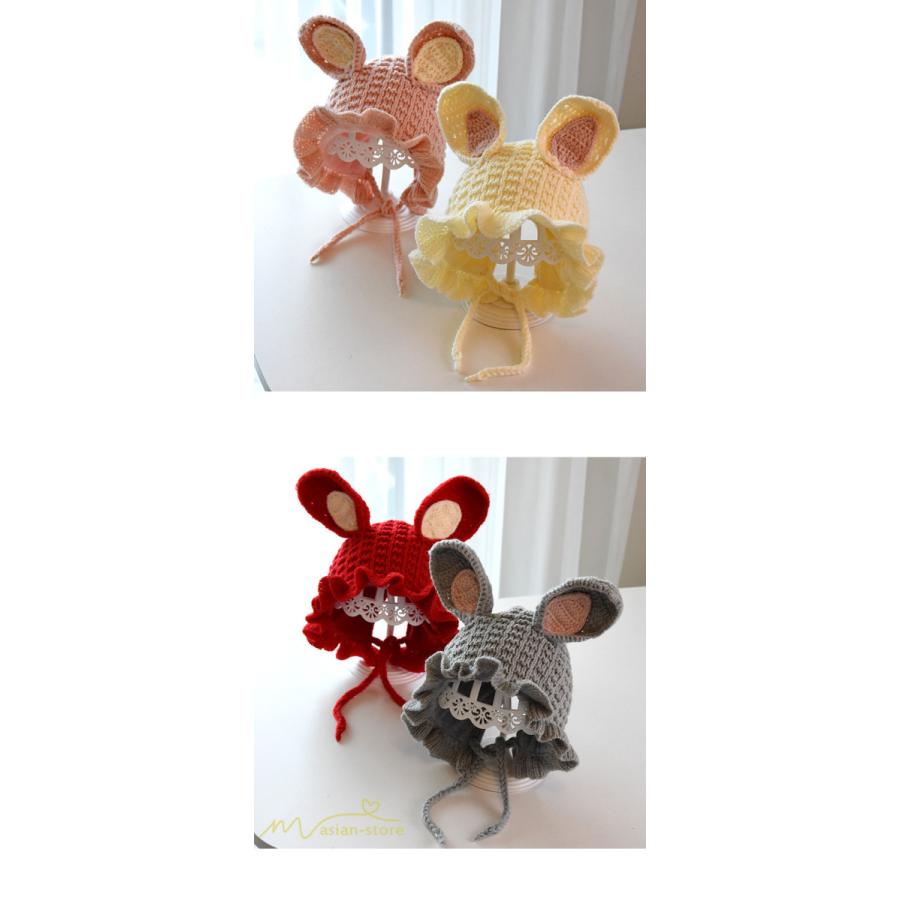 帽子 キッズ 子供 赤ちゃん ニット 秋 冬 新作 暖か 保温 子供用 柔らか カジュアル 可愛い 動物 耳つき 兎 ギフト プレゼント 寒さ対策 お出かけ ひも付き 父母 Yqjmz156 アジアンストア 通販 Yahoo ショッピング