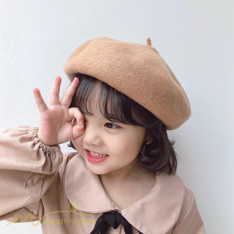 ベレー帽 キッズ 女の子 秋 冬 カジュアル おしゃれ 秋冬新作 韓国風 快適 防風 保温 ひも付き 頭周り調整可能 ラシャ ウール 新作 子供 キッズ帽子 帽子 上品 Yqjmz174 アジアンストア 通販 Yahoo ショッピング