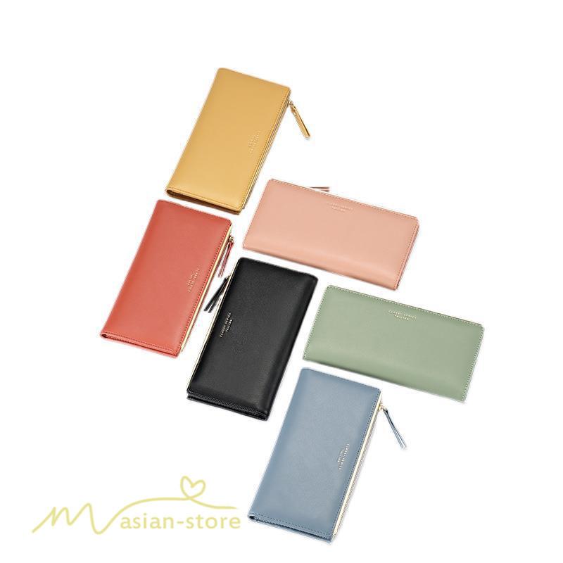長財布 レディース 新作 革財布 Pu革 お札入れ カード入れ 収納 携帯 ファスナー 小銭入れ おしゃれ 人気 上品 ウォレット 二つ折り財布 女性財布 サイフ Ysaifu アジアンストア 通販 Yahoo ショッピング