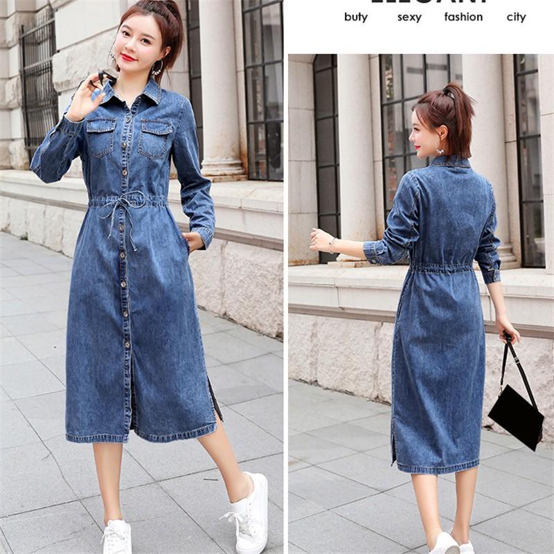 100 本物保証 送料無料 デニムワンピース レディース 春 ロング丈 ワンピース レディース 長袖 デニム ロングワンピース Vネック ワンピース チェックワンピース 春 ワンピース デニム ロング 春 カ デニムワンピース レディース 春 当店人気 送料無料