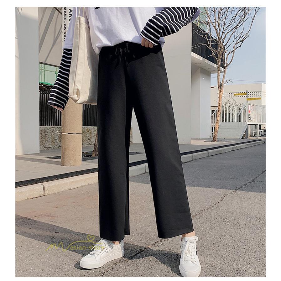 ワイドパンツ レディース ロングパンツ ストレートパンツ 体型カバー チノパン ボトムス ゆったり 春夏コーデ ウエストリボン 代30代40代 美脚 着痩せ Yxhj アジアンストア 通販 Yahoo ショッピング