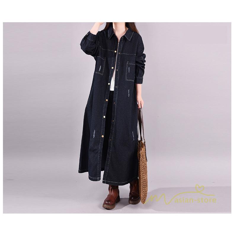 美品 ツムグ シャツジャケット シャツワンピース 羽織り ロング tumugu（ツムグ） ウォームコットン チェック シャツジャケット