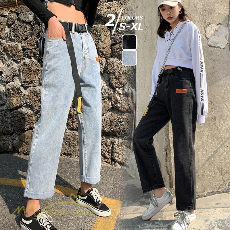 ジーンズ レディースパンツ デニムパンツ ハイウエスト バギーパンツ ガウチョパンツ ワイドパンツ カジュアルパンツ ロングパンツ アンクルパンツ 通勤通学 Yyy アジアンストア 通販 Yahoo ショッピング