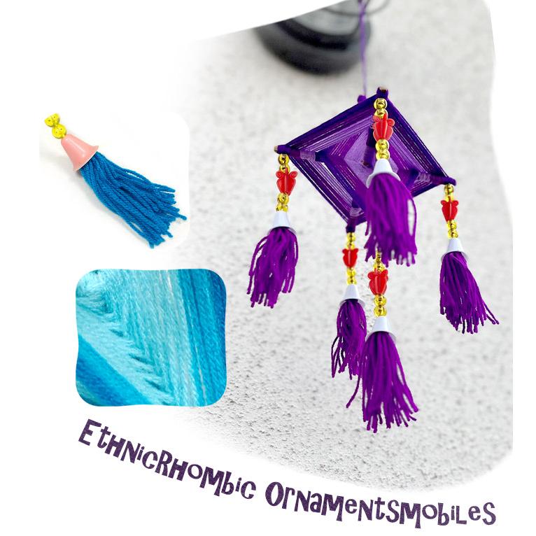 インテリア エスニック ひし形オーナメント モビール S 2025年春夏