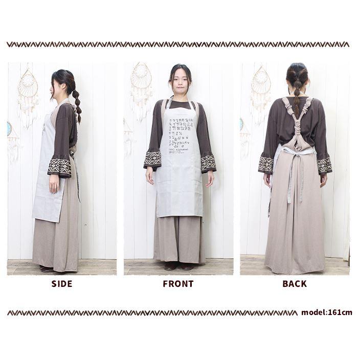 キッチン雑貨 ワークエプロン クロスタイプ ！タイ文字エプロン