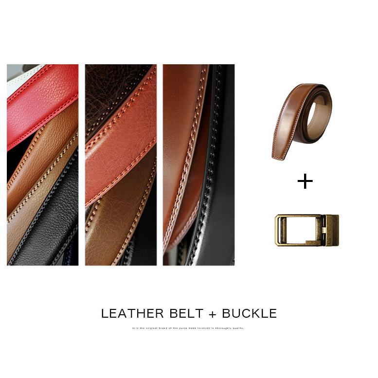 バックルとベルトが選べる ベルト メンズ 革 無段階 カジュアル