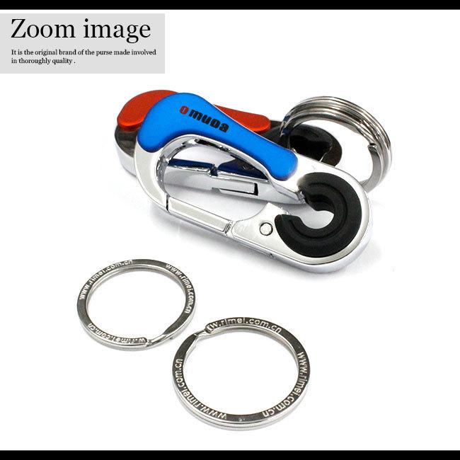 カラビナ キーホルダー メンズ レディース ロック機能付き ストラップ