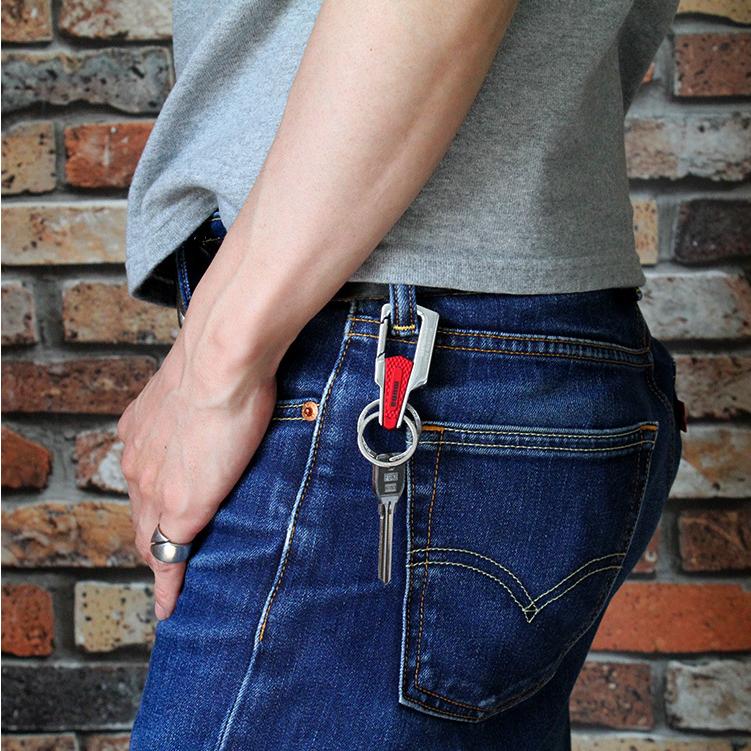 カラビナ キーホルダー メンズ レディース ストラップ チェック柄