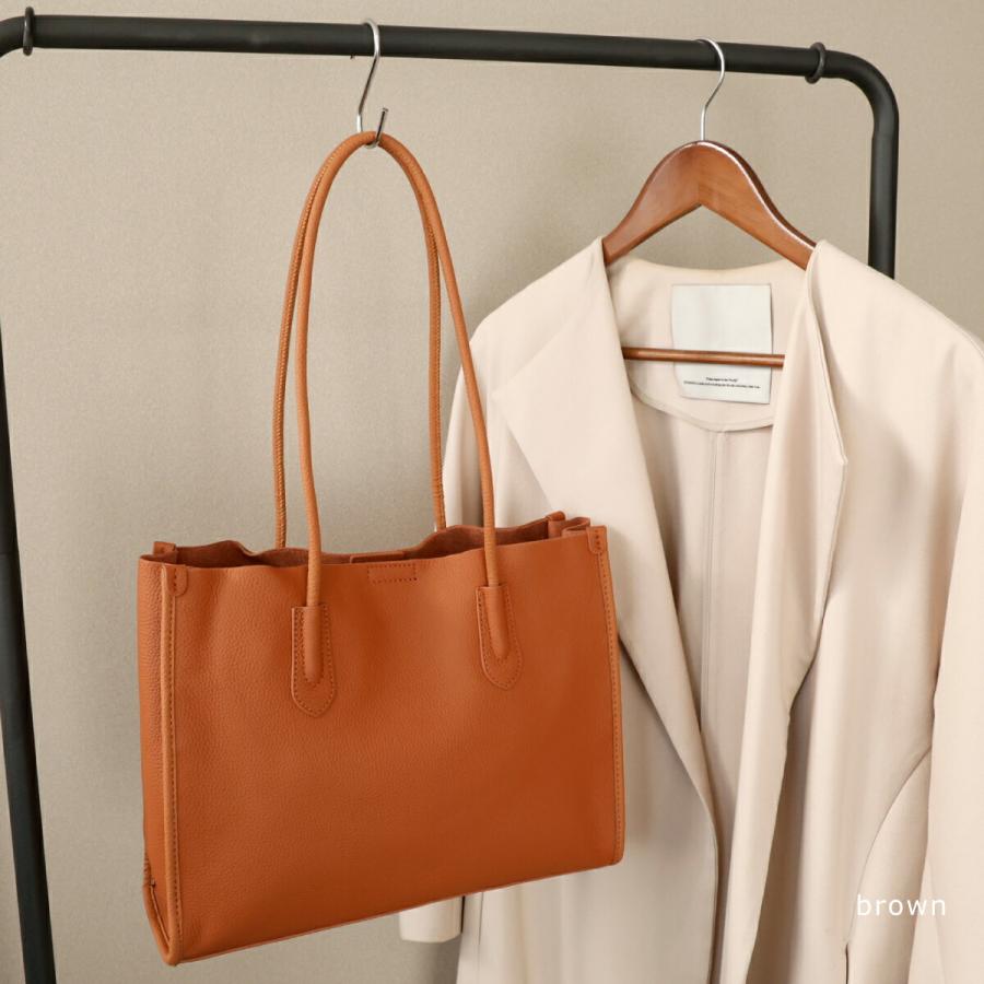 トートバッグ レディース レザー 本革 シュリンクレザー 仕切り