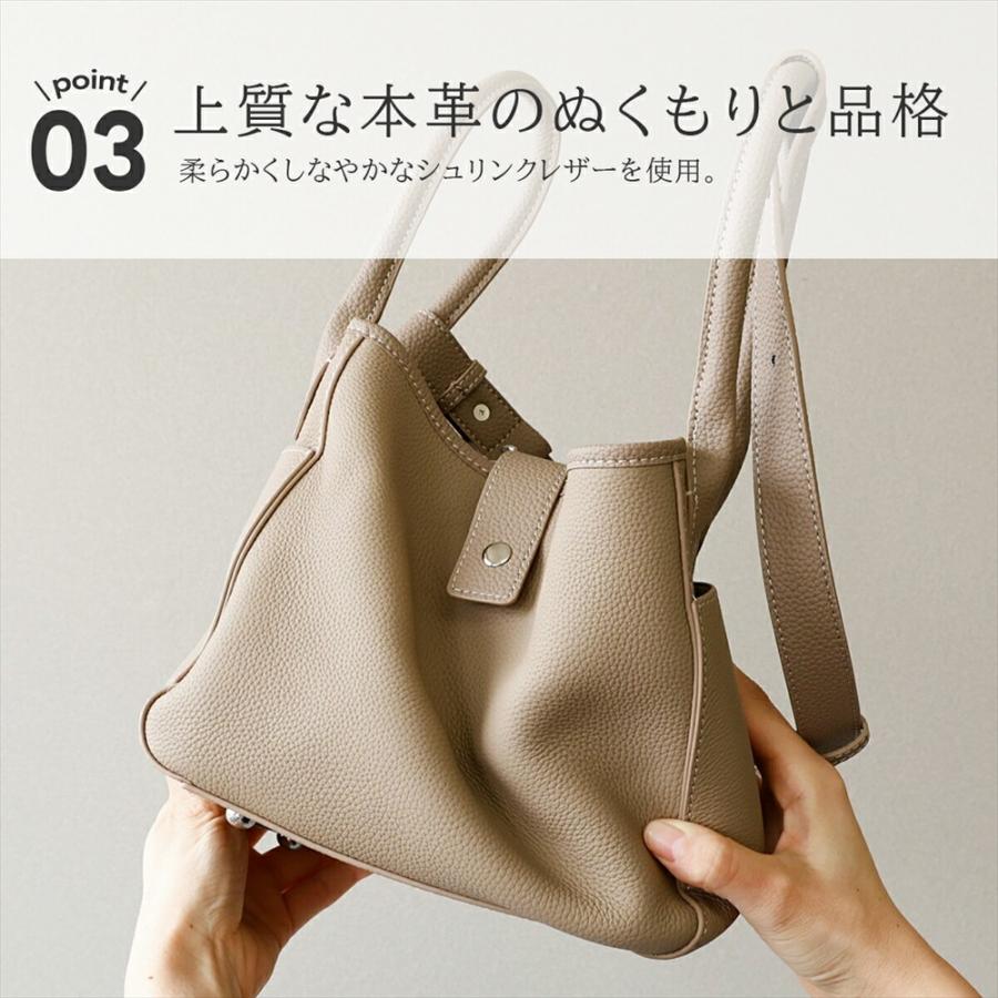 トートバッグ 3WAY レディース 本革 シュリンクレザー ショルダー