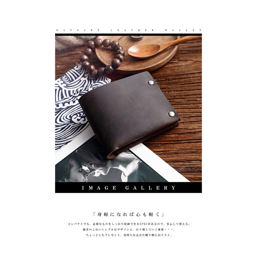 MASSENI] 高級イタリア革 メンズ 二つ折り財布 タン色 本革 軽い