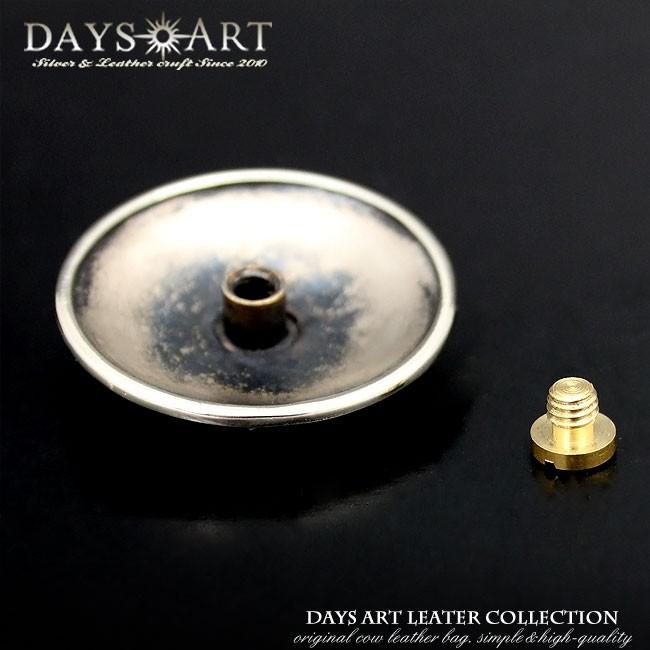 期間限定値下げ　ビンテージ スワスティカコンチョ コンチョ ホワイトメタル ネジ式 パーツ ボタン カスタム DAYSART