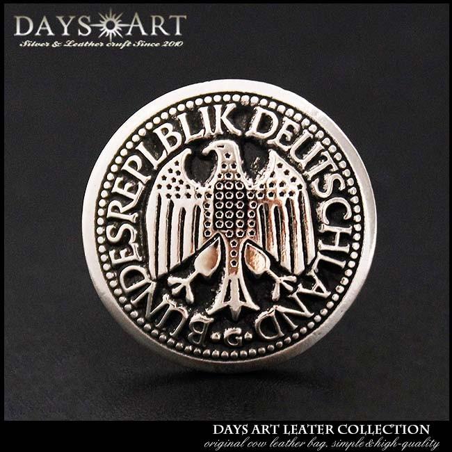 コンチョ メタル ドイツ連邦共和国紋章 ネジ式 パーツ ボタン カスタム