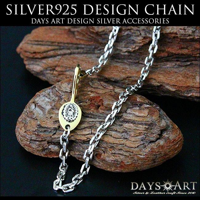 た*や様 925シルバー ネックレス 装飾的なデザイン good vibrations ネックレス シルバー925 デザインチェーン ブラス