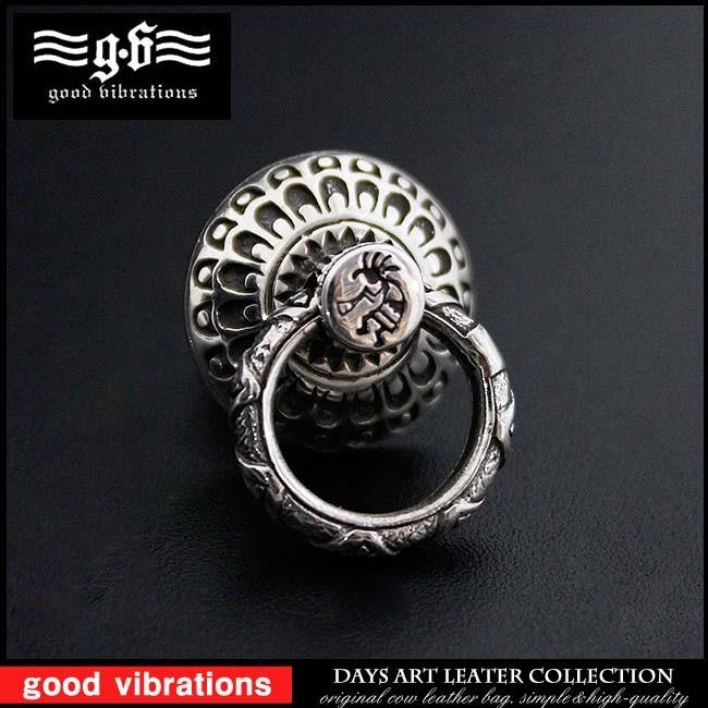 SILVER925 ココペリ ラディアルパターン ドロップハンドル good vibrations ドロップハンドル シルバー925 ココペリ 民族模様