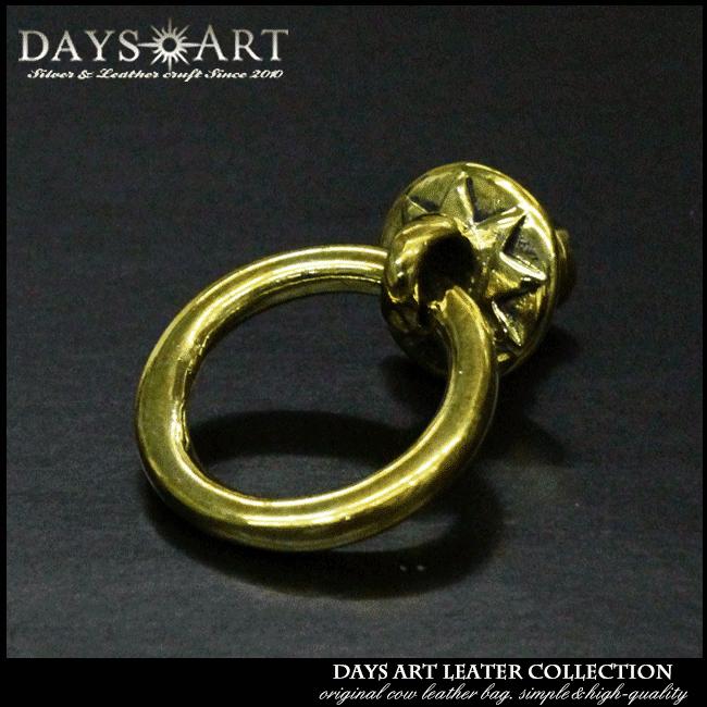 希少 デザイン♦️アンティーク ハンドペイント チェスト♦️縁起の良い六角形♦️送料込 ドロップハンドル トチカン ブラス 真鍮 八芒星 ビッグリング サイド