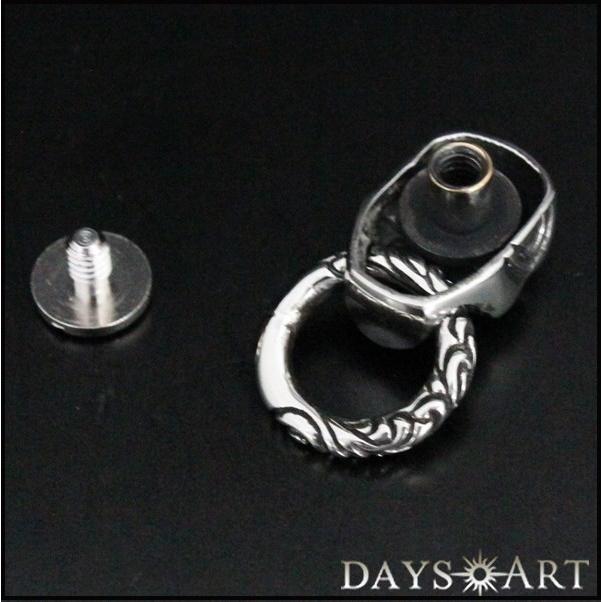 ドロップハンドル トチカン シルバーミックス ホワイトメタル シルバー