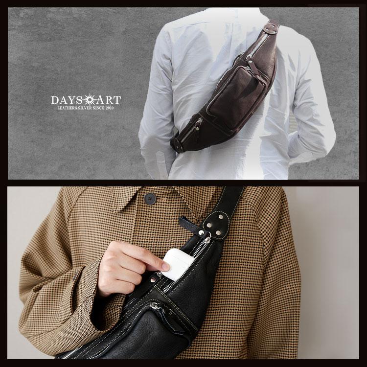 DAYSART バッグ メンズ ボディバッグ 本革 レザー 人気 ブランド DAYSART バッグ メンズ ボディバッグ 本革 レザー 人気 ブランド