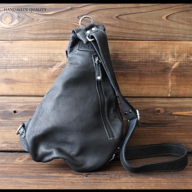 DEAL DESIGN ブラック レザーボディバッグ Dakota BLACK LABEL 最大51%☆5/11迄 ダコタブラックレーベル ボディ