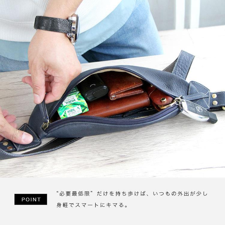 バッグ メンズ ボディバッグ 本革 レザー 人気 ブランド おしゃれ 小さめ ウエストバッグ コンパクト 軽い レディース_16