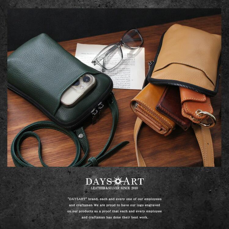 DAYSART バッグ メンズ サコッシュ 本革 レザー ショルダーバッグ ミニ 