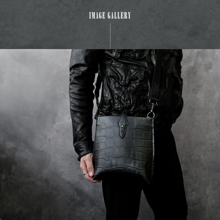 ショルダーバッグ 本革 クロコ型押し レザーバッグ メンズバッグ