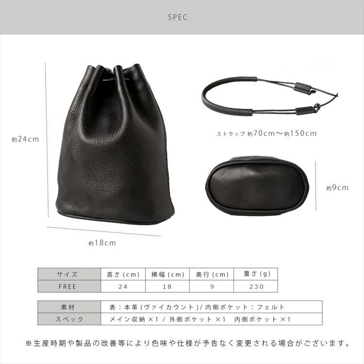 ショルダーバッグ レディース 本革 レザー 巾着 斜めがけ 大人 軽量