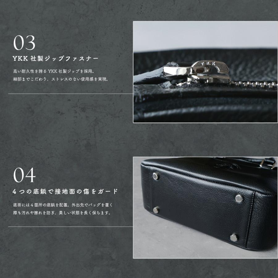 トートバッグ メンズ 本革 レザー クロス ゴシック ショルダーバッグ ミニトート ミニ バッグ コンパクト クロコ型押し 底鋲 大人 上品 スウェード スエードの画像