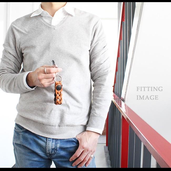 ベルトループ 本革 キーホルダー 編み込み ボタン式 イントレチャート