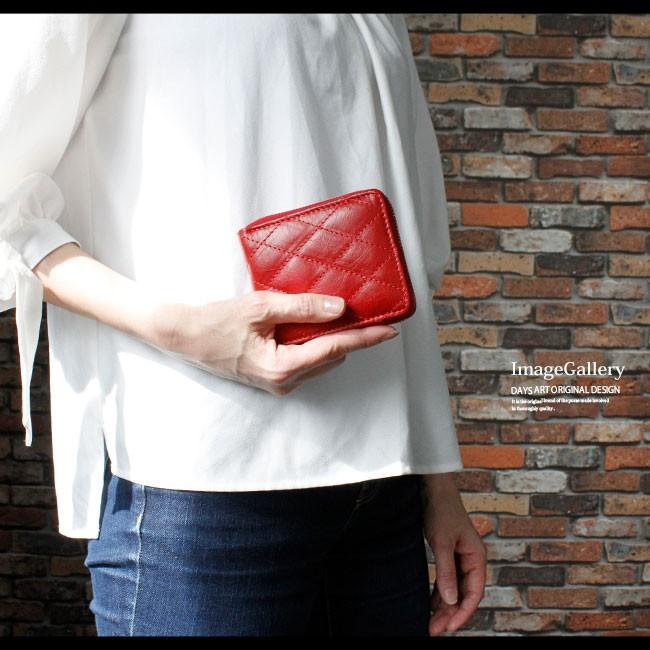 DAYSART 財布 メンズ 二つ折り ラウンドファスナー 本革 レザー