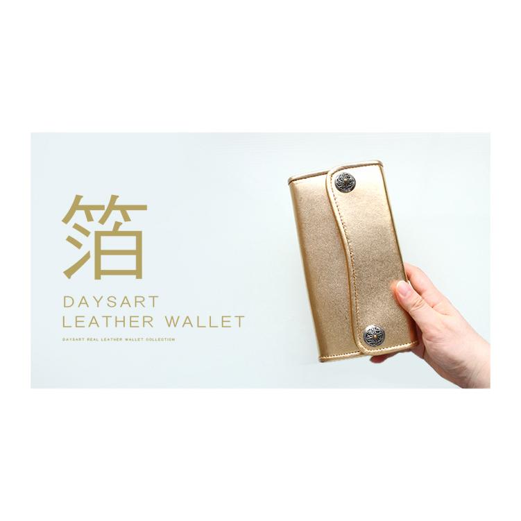 DAYSART（デイズアート） 財布 メンズ 長財布 本革 レザー ゴールド