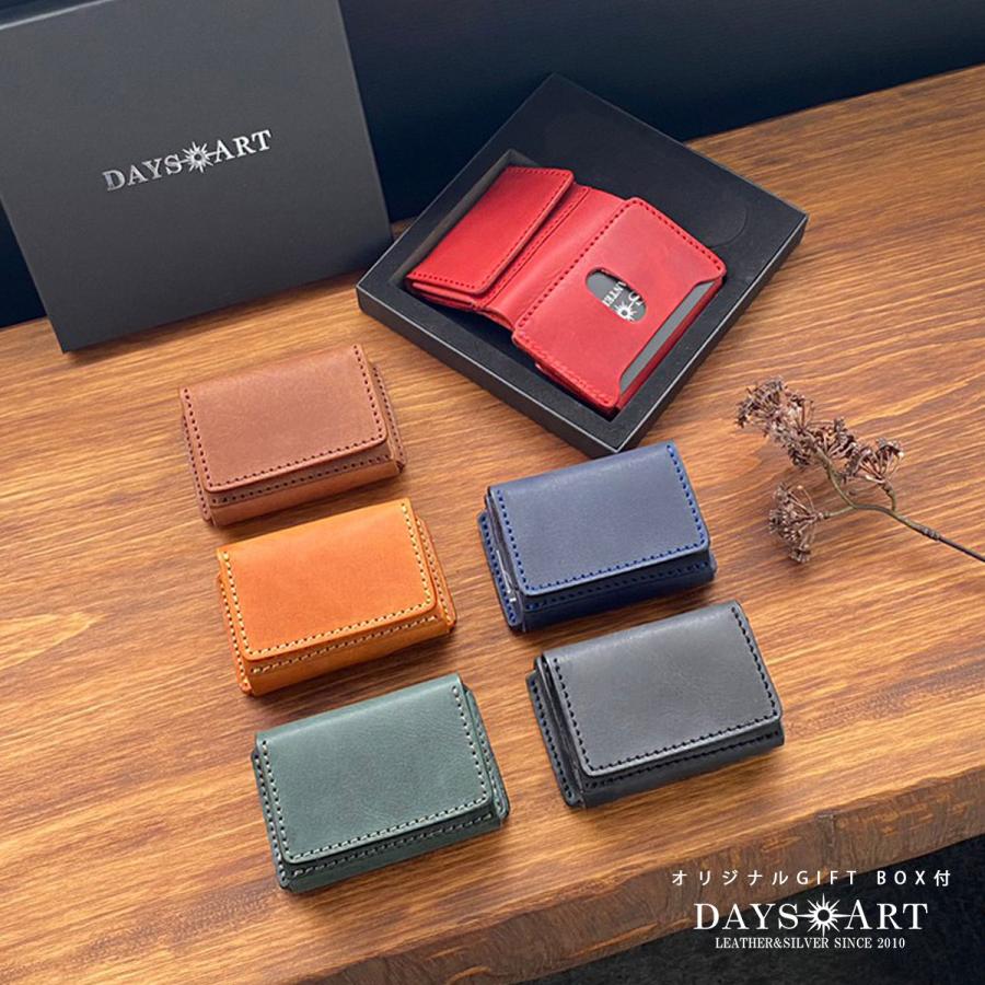 DAYSART 財布 メンズ 三つ折り 本革 レザー ミニ財布 コンパクト DAYSART 財布 メンズ 三つ折り 本革 レザー ミニ財布 コンパクト